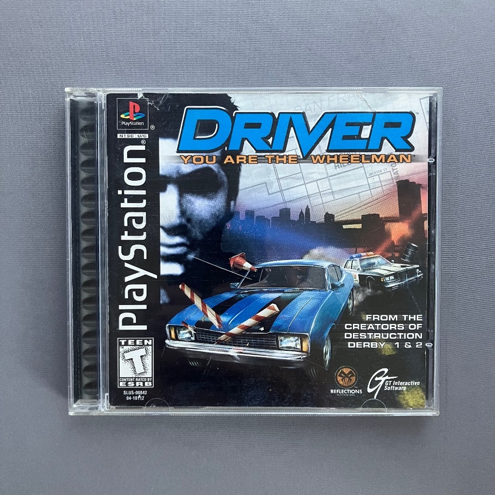Driver (Sony PlayStation 1, 1999) Rated for Teen, used, Good Condition